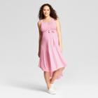 Maternity Sleeveless Bias Mini Stripe Dress - Isabel Maternity By Ingrid & Isabel Pink/cream (pink/ivory) S, Infant Girl's
