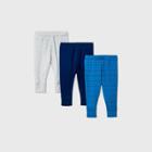 Baby Boys' 3pk Dino Dreams Pull-on Pants - Cloud Island Blue