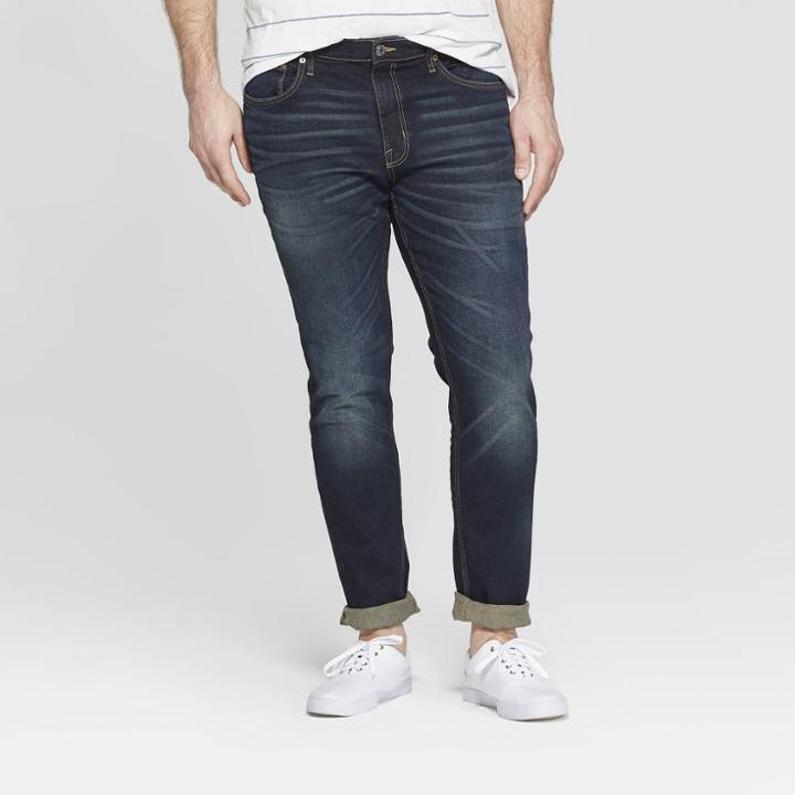 Men's Tall 36 Skinny Fit Jeans - Goodfellow & Co Dark Gray