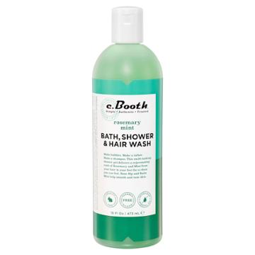C.booth Rosemary Mint Bath, Shower & Hair Wash
