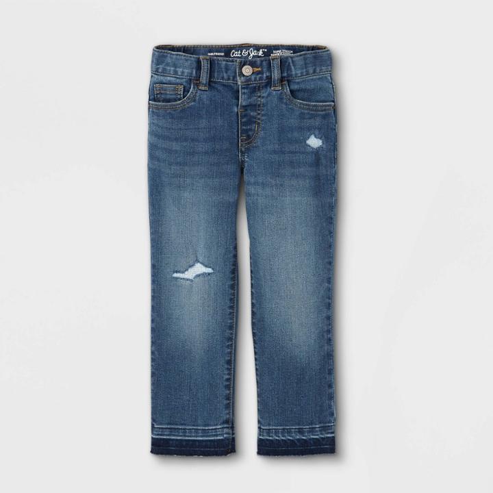 Toddler Girls' Vintage Girlfriend Jeans - Cat & Jack
