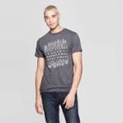 Men's Short Sleeve Crewneck Night City Graphic T-shirt - Awake Gray