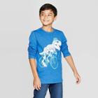 Boys' Long Sleeve Graphic T-shirt - Cat & Jack Blue S, Boy's,