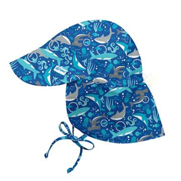 I Play. I Play Baby Boys' Sharks Floppy Hat - Blue