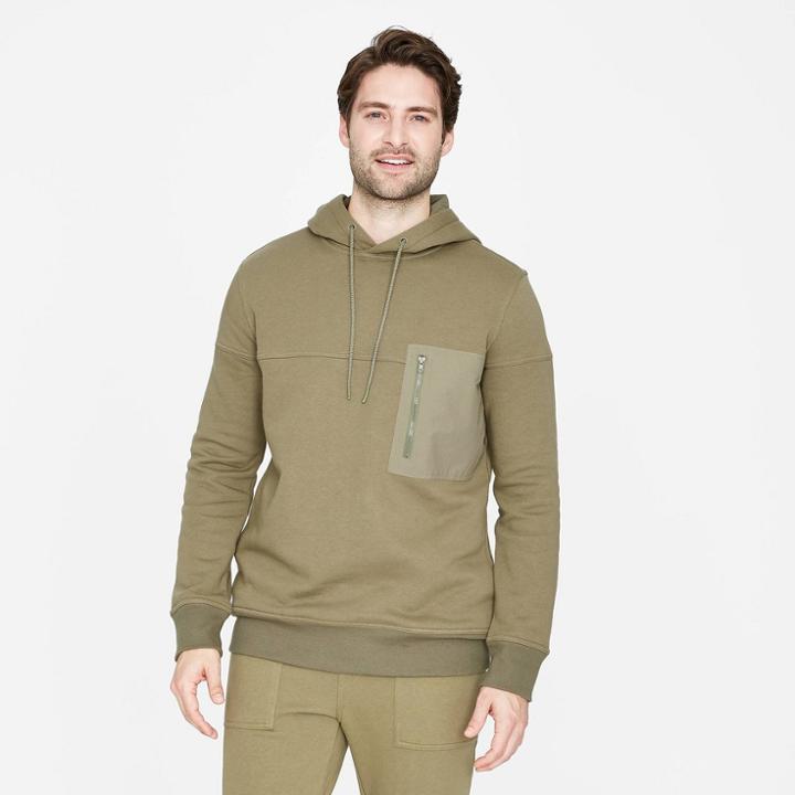 Men's Relaxed Fit Hoodie Sweatshirt - Goodfellow & Co Green