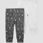 Baby 2pk Llama Pull-on Pants - Just One You Made By Carter's Gray Newborn