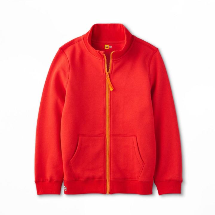Kids' Adaptive Track Zip-up Sweatshirt - Lego Collection X Target Red