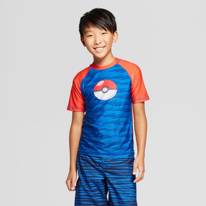 Boys' Pokemon Rash Guard - Blue