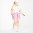 Women's Plus Size Woven Dolphin Shorts - Wild Fable Lilac