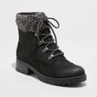 Women's Danica Lace Up Boots - Universal Thread Black