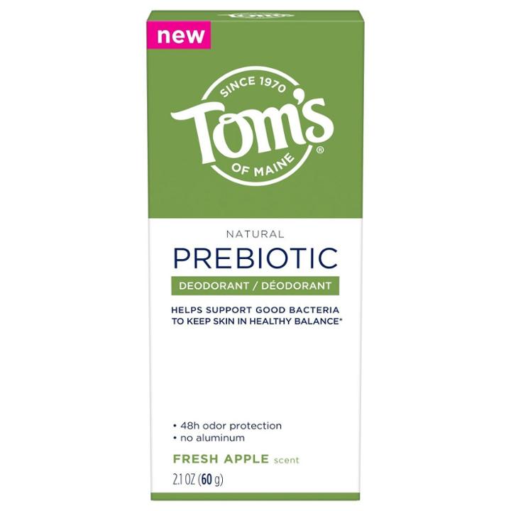 Tom's Of Maine Natural Prebiotic Deodorant Fresh Apple - 2.1oz, Adult Unisex