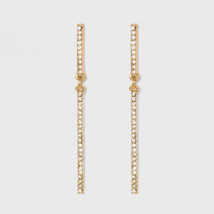 Sugarfix By Baublebar Crystal Drop Earrings - Gold, Girl's