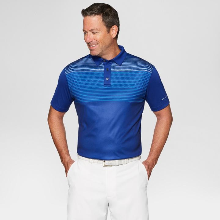 C9 Champion Jack Nicklaus Men's Striped Golf Polo Shirt - Sodalite Blue