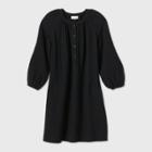 Women's Long Sleeve Shirtdress - Universal Thread Black