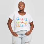 Women's Plus Size Taco Bell Short Sleeve Graphic T-shirt - Ripple Junction (juniors') - White 1x, Women's,