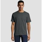 Petitehanes Men's Short Sleeve Beefy T-shirt - Charcoal Heather M, Size: Medium, Grey Grey