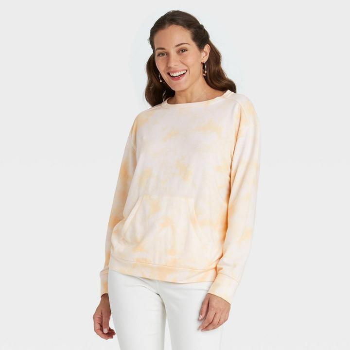 Women's Tie-dye Sweatshirt - Knox Rose Cream