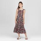 Girls' Cross Back Maxi Dress - Art Class Black