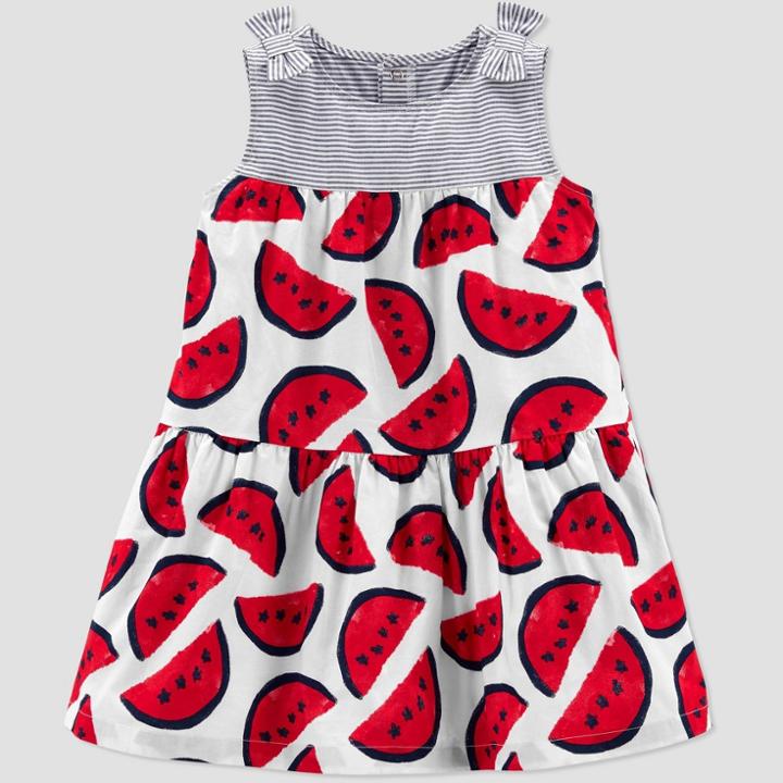 Toddler Girls' Watermelon Dress - Just One You Made By Carter's Red
