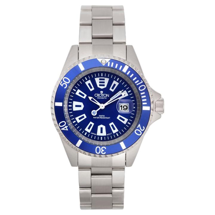 Croton Men's Stainless Steel Wristwatch - Blue