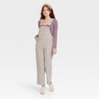 Women's Corduroy Straight Fit Overalls - Universal Thread Cream