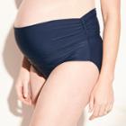 Maternity Foldover Swim Bottoms - Isabel Maternity By Ingrid & Isabel Navy M, Women's, Blue