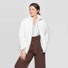 Women's Puffer Jacket - A New Day White