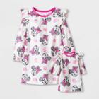 Toddler Girls' Minnie Mouse 'doll And Me' Nightgown - Pink
