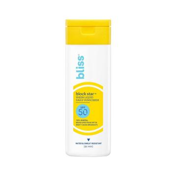 Bliss Blockstar Sheer Liquid Daily Mineral Sunscreen - Spf