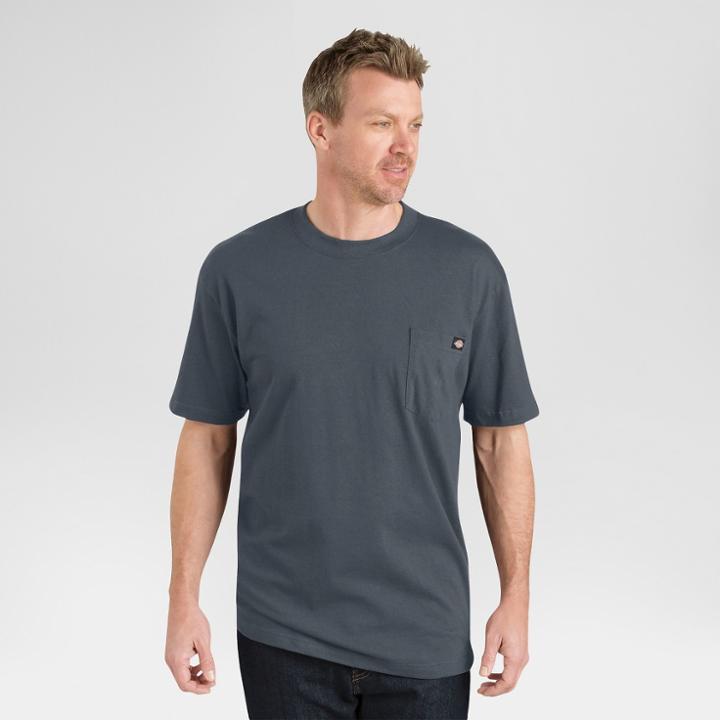 Dickies Men's 2 Pack Cotton Short Sleeve Pocket T-shirt - Charcoal (grey) Xx-large,
