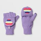 Girls' Knit Fliptop Gloves - Cat & Jack Purple