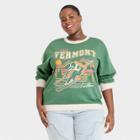 Iml Women's Plus Size Ski Vermont Graphic Sweatshirt - Olive Green
