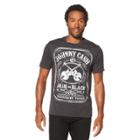 Men's Johnny Cash Short Sleeve Graphic T-shirt Charcoal Heather