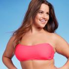 Women's Bandeau Bikini Top - Wild Fable Coral Xxs, Pink