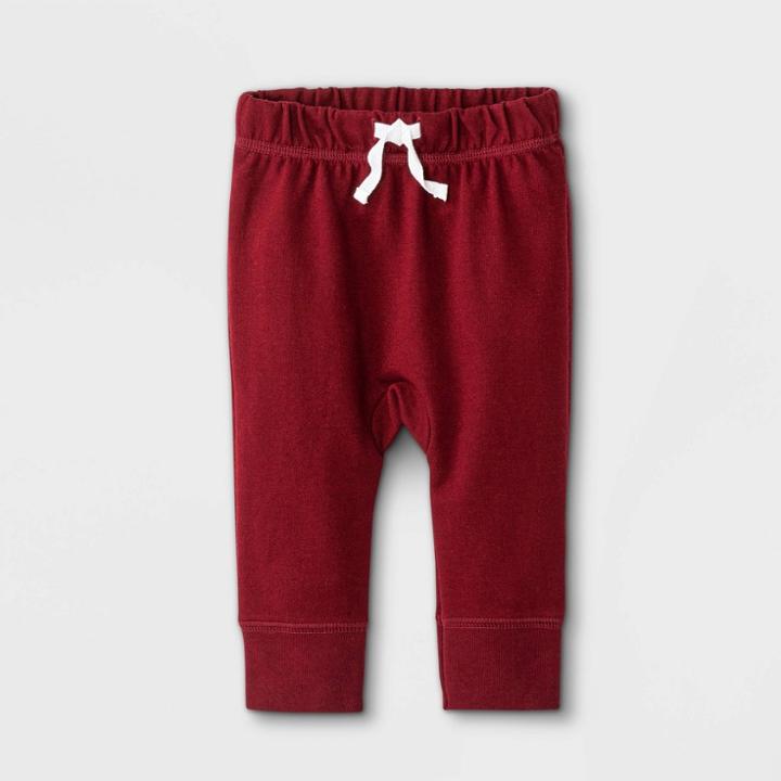 Baby Boys' Harem Jogger Pants - Cat & Jack Maroon
