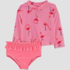 Carter's Just One You Baby Girls' Flamingo Print Rash Guard