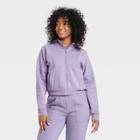 Women's Zip-up Sweatshirt - Universal Thread Purple