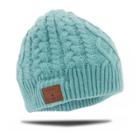 Women's Bluetooth Cable Knit Beanie - Tenergy Teal (blue)