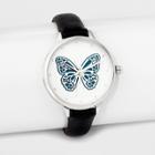 Women's Butterfly Dial Strap Watch - Xhilaration Black