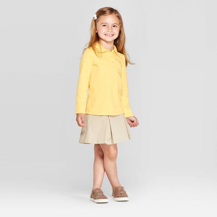 Toddler Girls' Polo Shirt - Cat & Jack Yellow