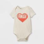 No Brand Latino Heritage Month Baby Familia Bodysuit - Oatmeal Newborn