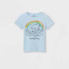 Toddler Girls' Sesame Street 'one Big Family' Short Sleeve Graphic T-shirt - Blue