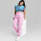 Women's High-rise Fleece Sweatpants - Wild Fable Mauve Xxs, Pink