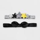 Baby Girls' Save The Day 2pk Headband Set - Cloud Island Black,