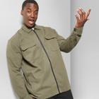 Men's Big & Tall Full Zip Jacket - Original Use Paris Green