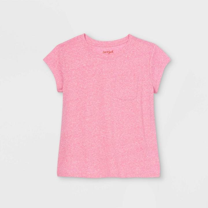 Girls' Boxy Pocket T-shirt - Cat & Jack Pink
