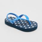 Toddler Girls' Keira Polka Dot Flip Flop Sandals - Cat & Jack Blue