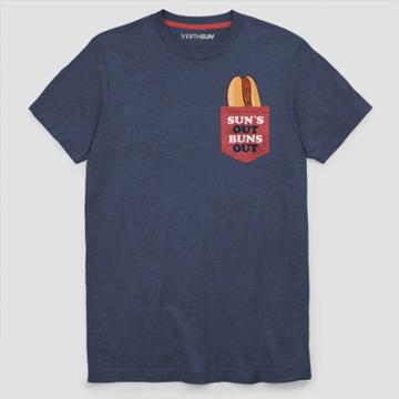 Fifth Sun Men's Suns Out Pocket Short Sleeve Graphic T-shirt Navy