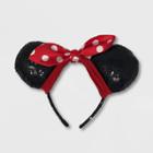 Disney Girls' Minnie Mouse Ear With Bow - Red, Women's, Black