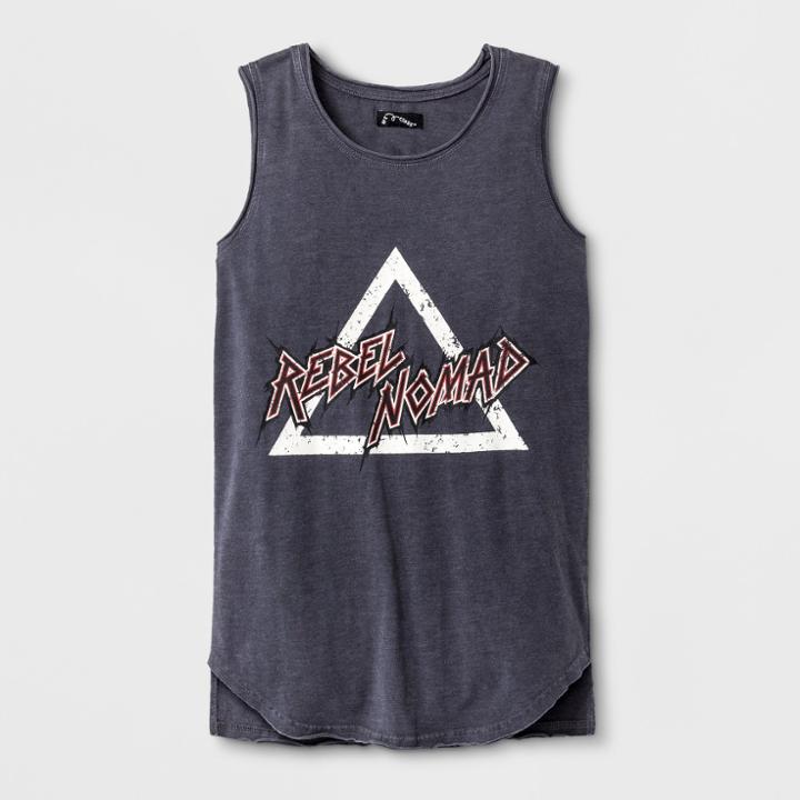 Boys' Rocker Graphic Tank Top - Art Class Gray
